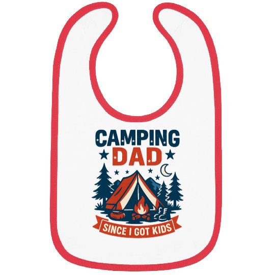 Camping Dad Since I Have Kids gif for Father’s day Bibs