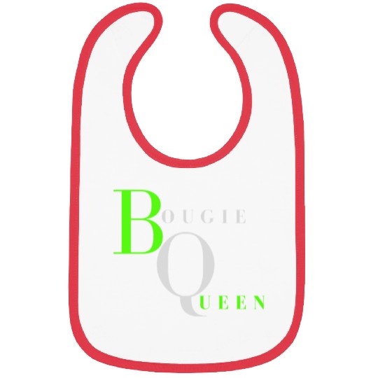 Bougie Queen Lime& Gray Bibs
