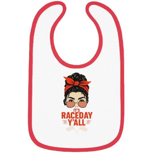 Retro Race Day Vibes for Women with Sunglasses Bibs