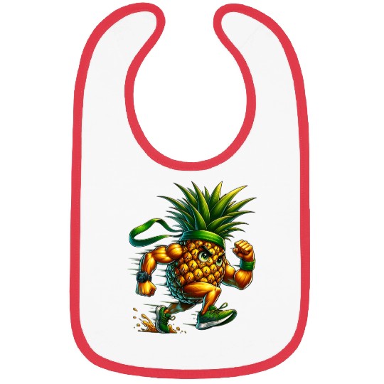 Pineapple Power Runner – Full Sprint Energy Burst Bibs