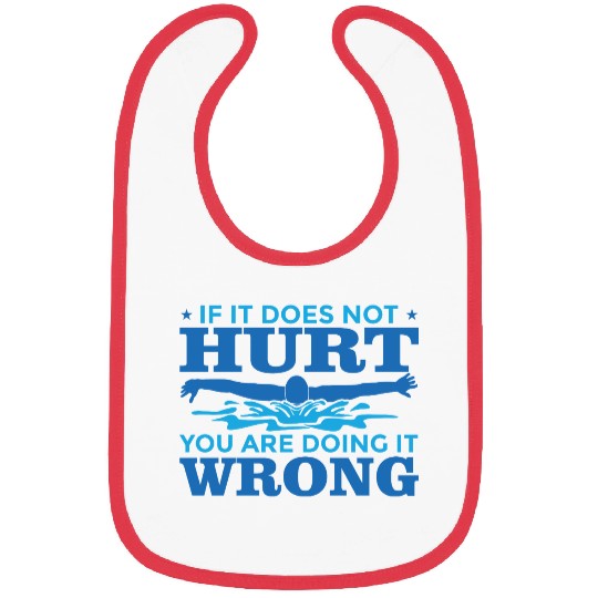Funny Swim Quote Bibs