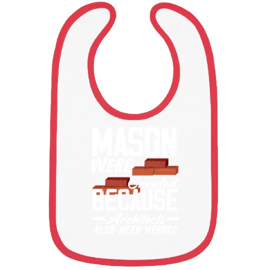 Bricklayer Mason Were Created Architects Heroes Bibs