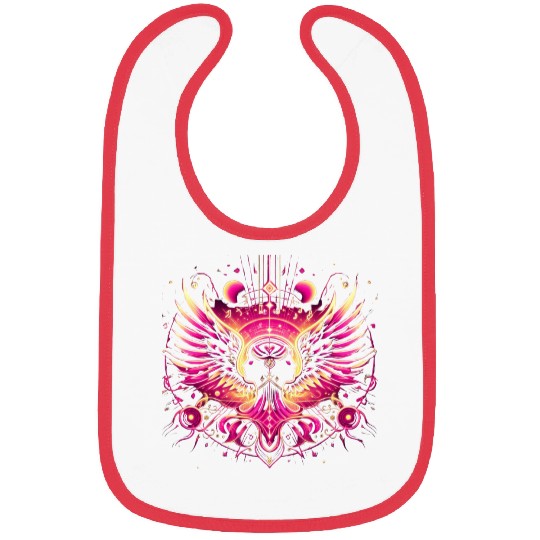 "Praise" Celestial Psychedelic Angel Bibs