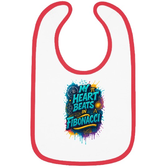 My Heart Beats In Fibonacci Bibs