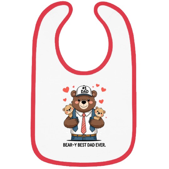 Bear Dad – Beary Best Dad Ever Bibs