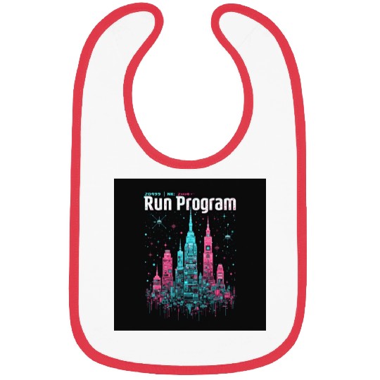 Ruin Program - Cyberpunk Neon Art Design Bibs