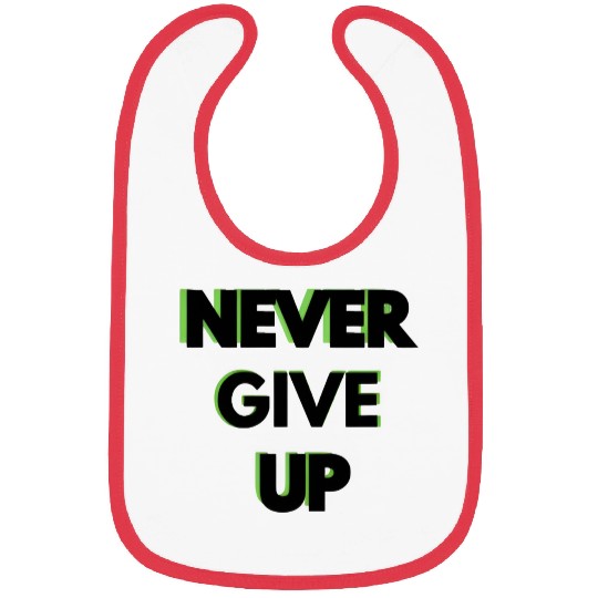 NEVER GIVE UP Bibs