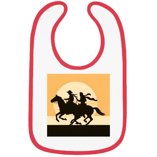 Wild West Cowboy Sunset Ride Bibs