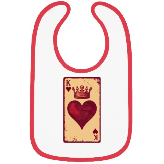 Vintage King of Hearts Bibs