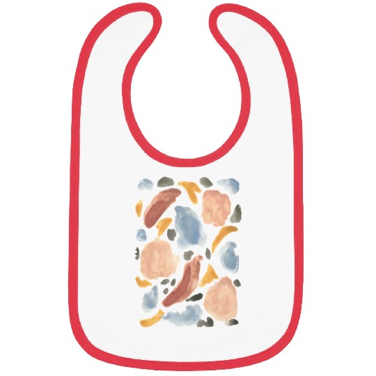 abstract pastel watercolour pattern Bibs