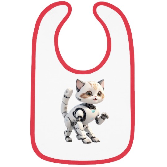 Cat Robot Bibs