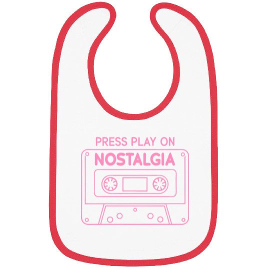 Press Play Nostalgia Cassette 80s 90s Bibs