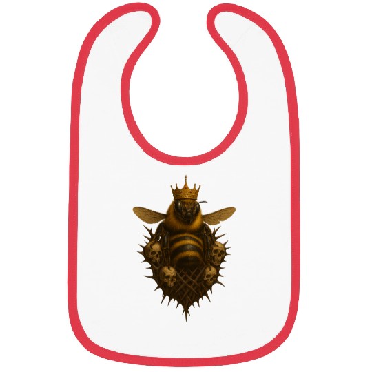 Queen Bee - Gothic Insect Ruler Bibs