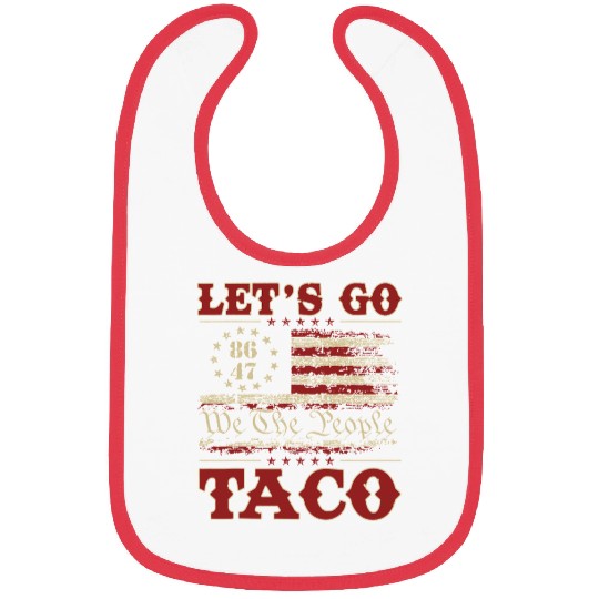 Let’s Go Taco American Flag Bibs
