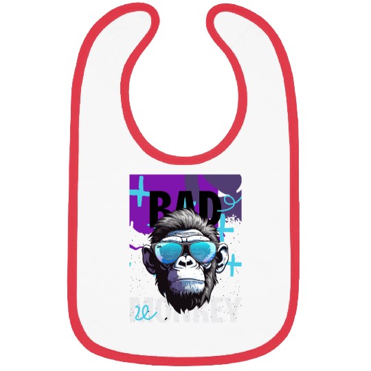 Monkey design Bibs