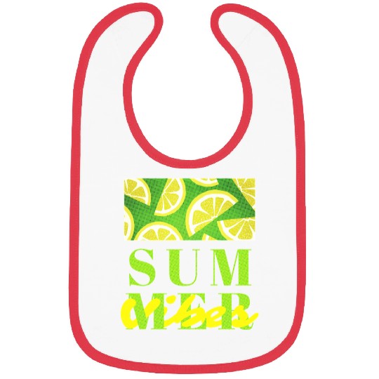 Lemon Fresh Summer Mood – Minimalist Citrus Art Bibs