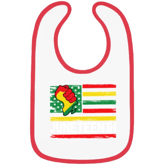 Freedom Day Juneteenth Black And Proud Bibs