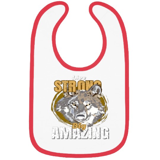 wolf design Bibs