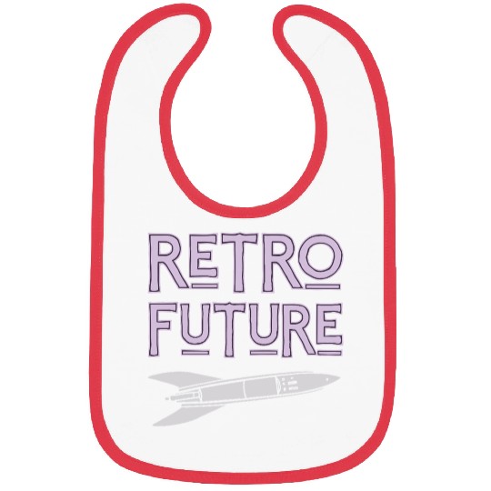Retro Future Rocket Nostalgia Bibs