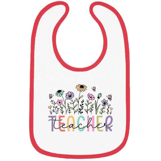 Floral Teacher Appreciation Teacher Bibs