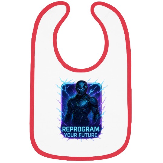 Reprogram Your Future – Futuristic Cyberpunk Robot Bibs