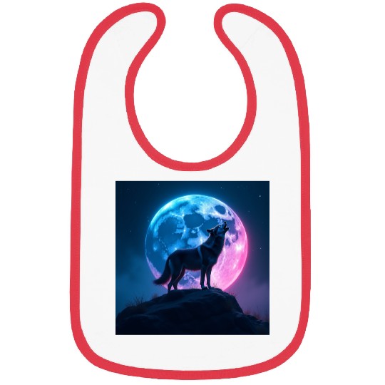 Howl of the Neon Moon Bibs