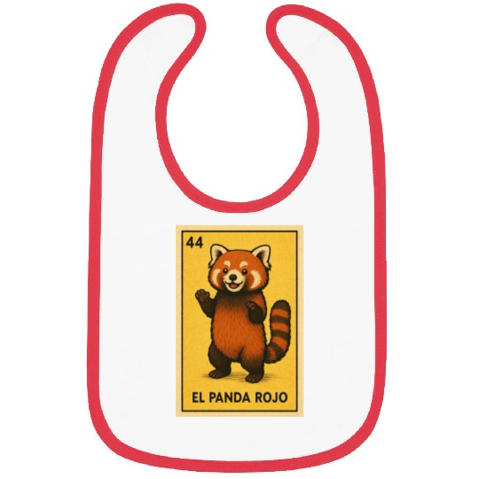 EL PANDA ROJO - THE RED PANDA - LA LOTERÍA Bibs