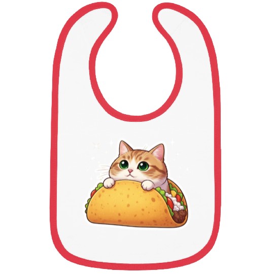 Taco Cat | Cute Kitty in a Taco | Purrfectly Tasty Bibs