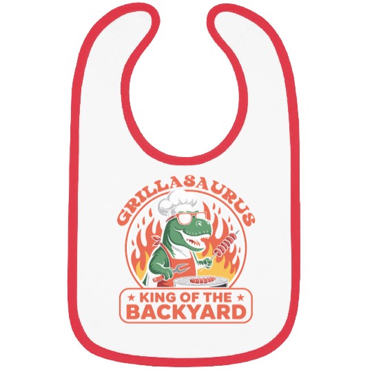 Funny Dinosaur BBQ Chef – Summer Grilling Bibs