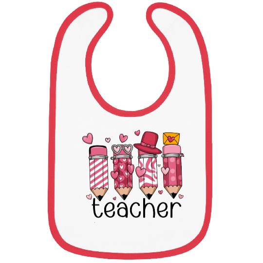 Teacher Valentine Bibs