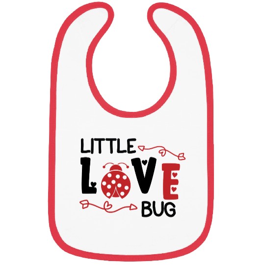 Valentine Little Love Bug Bibs