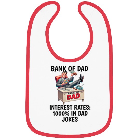 Bank of Dad design Bibs