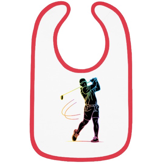 Golfer Silhouette Golf Bibs