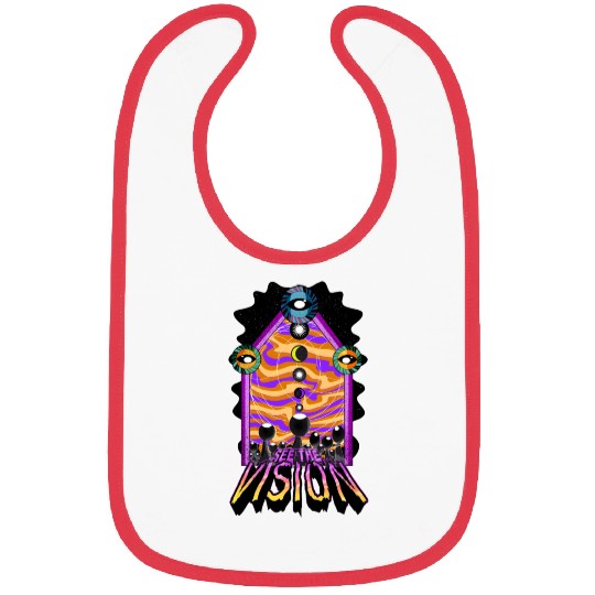 SEE THE VISION: PSYCHEDELIC PINK/YELLOW Bibs