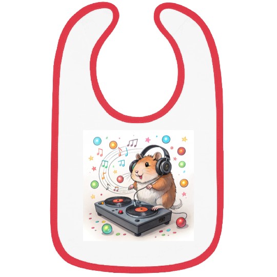 DJ Hamster – Tiny Paws, Big Beats! Bibs
