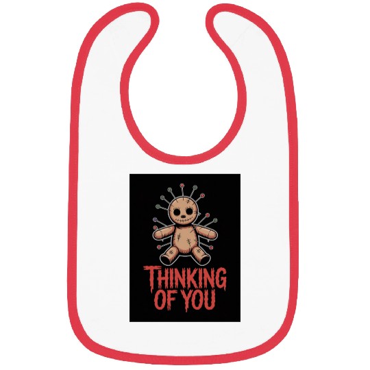 Voodoo Doll Humor – Thinking of You Dark Sarcastic Bibs