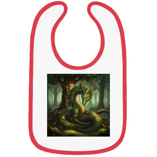 Enchanted Forest Serpent Design Bibs