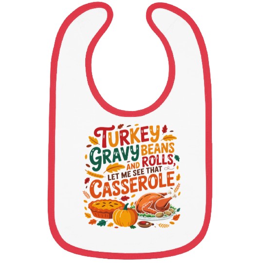 Unique Turkey Gravy Beans And Rolls Bibs