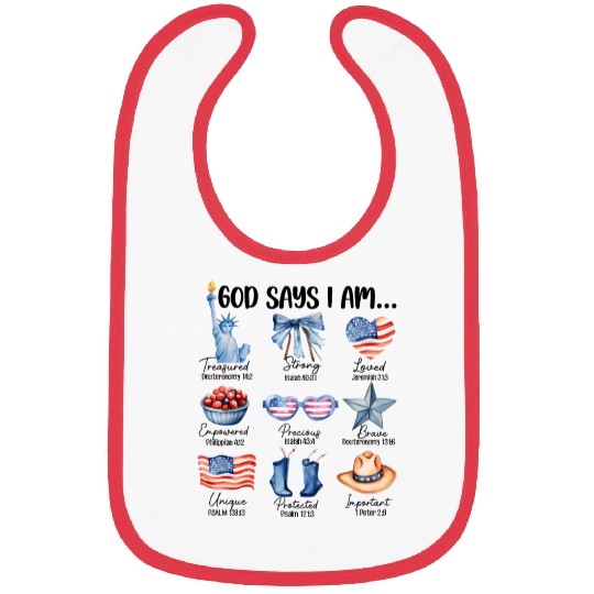 Christian God Says I Am Bibs