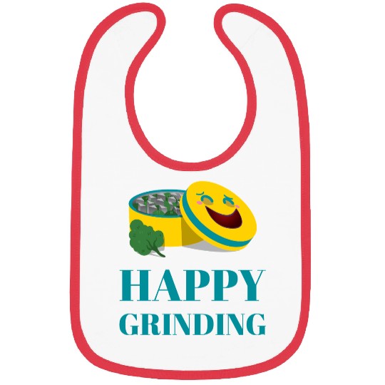 Cheerful Smiling Pills and Broccoli Design Bibs