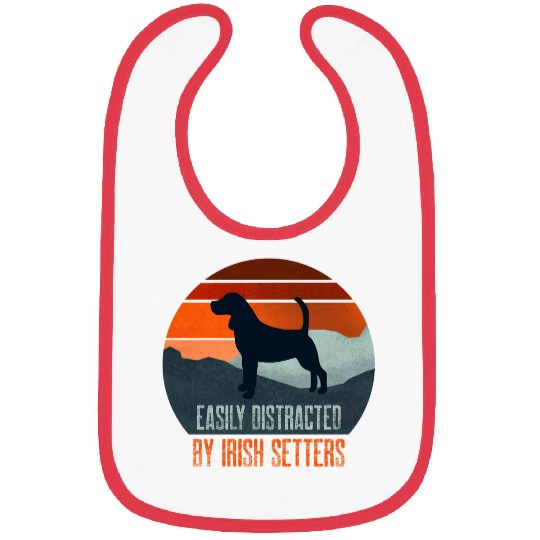 Easily Distracted By Irish Setters Dog Walking Bibs