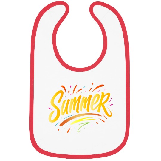 Summer Typography - Summer Design with Splash Elem Bibs
