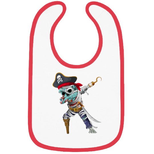 Dabbing Mummy Zombie Pirate Halloween Pirate Bibs