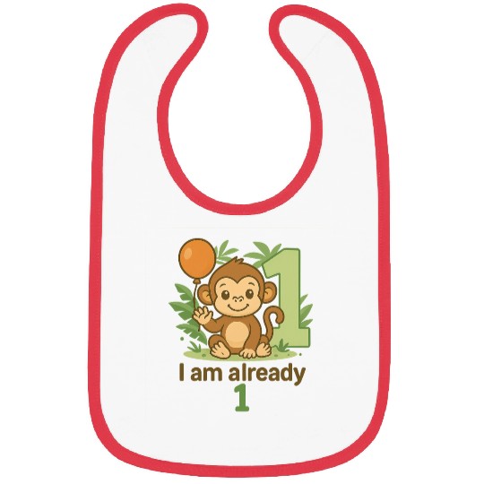 I am already 1 – Monkey Edition Bibs
