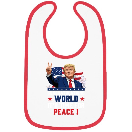Congratulations world, It's time for peace! Bibs
