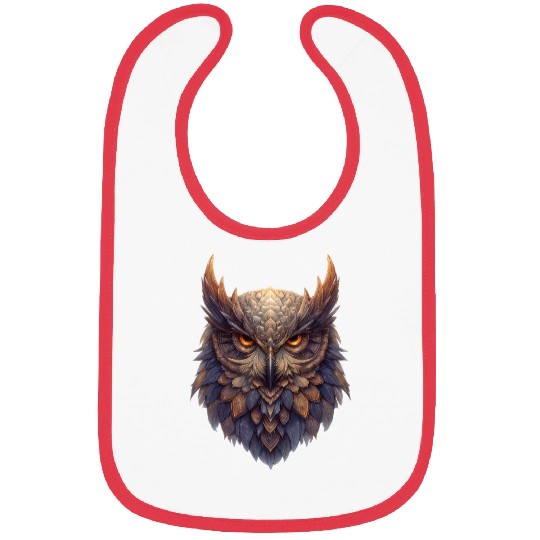 Eagle Owl Illustration Bibs
