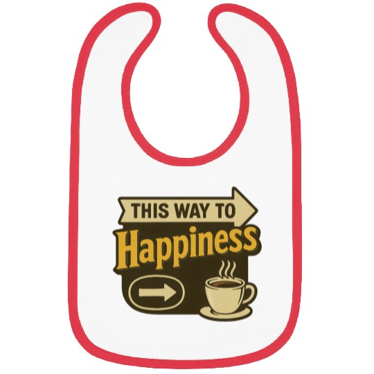 Path to Happiness Coffee Design Bibs
