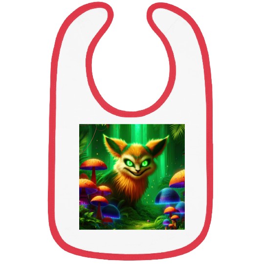 Demon Fox in Enchanted Forest – Fantasy Creature Bibs