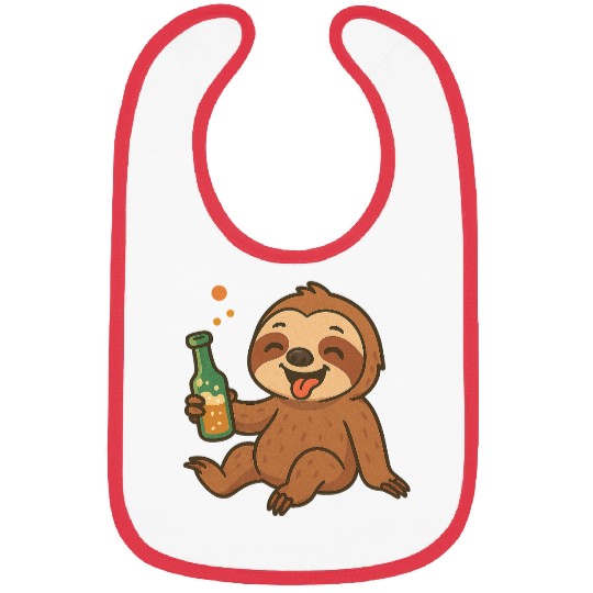 Drunk Party Sloth Bibs