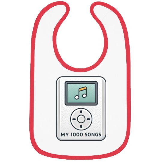 My 1000 Songs MP3 Player Retro 2000s Y2K Bibs
